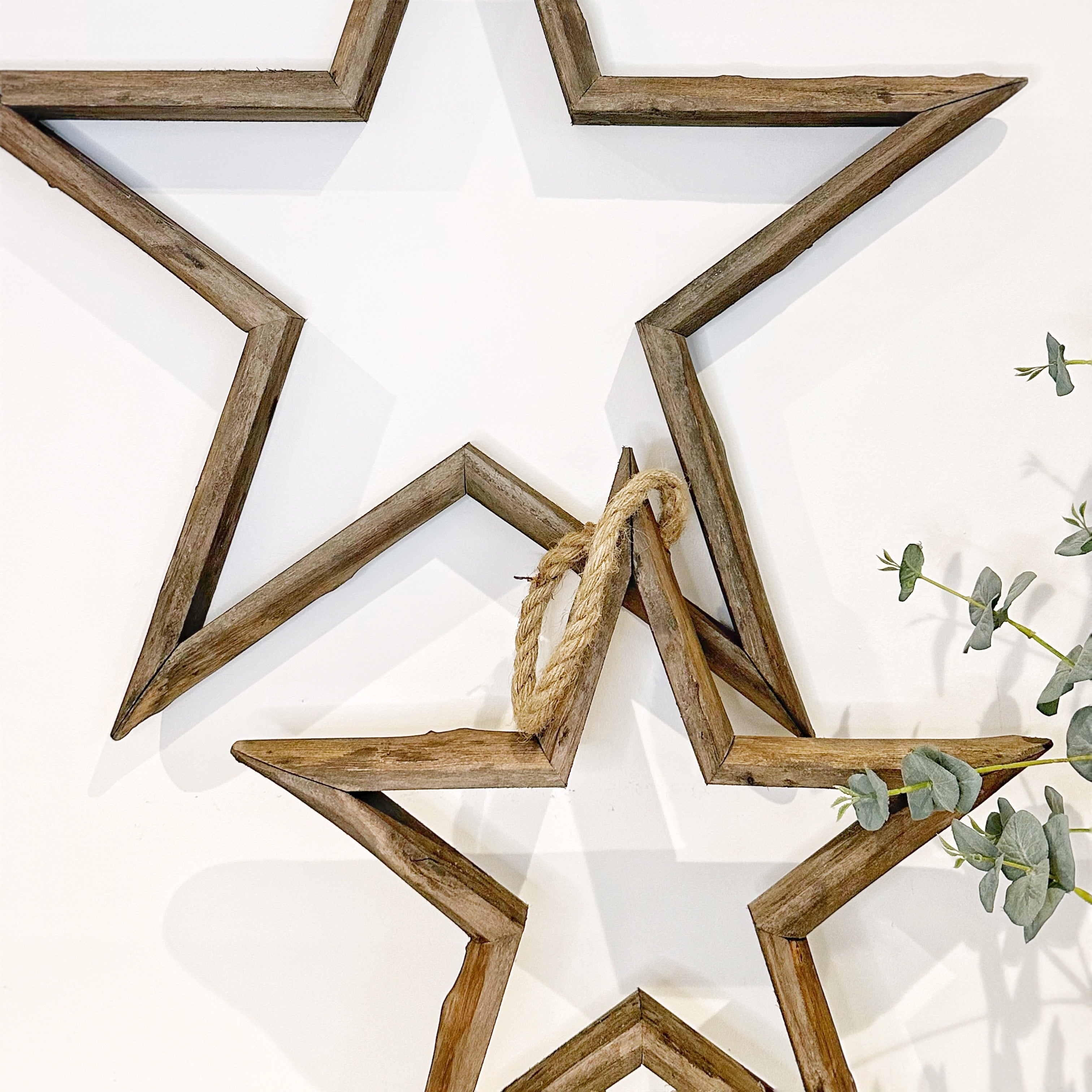 Hanging Wooden Stars