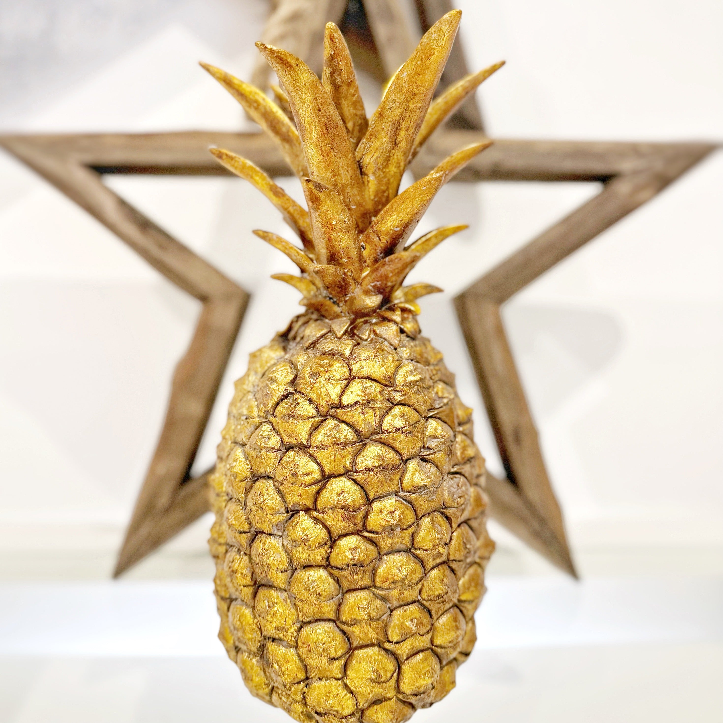 Distressed Golden Pineapple