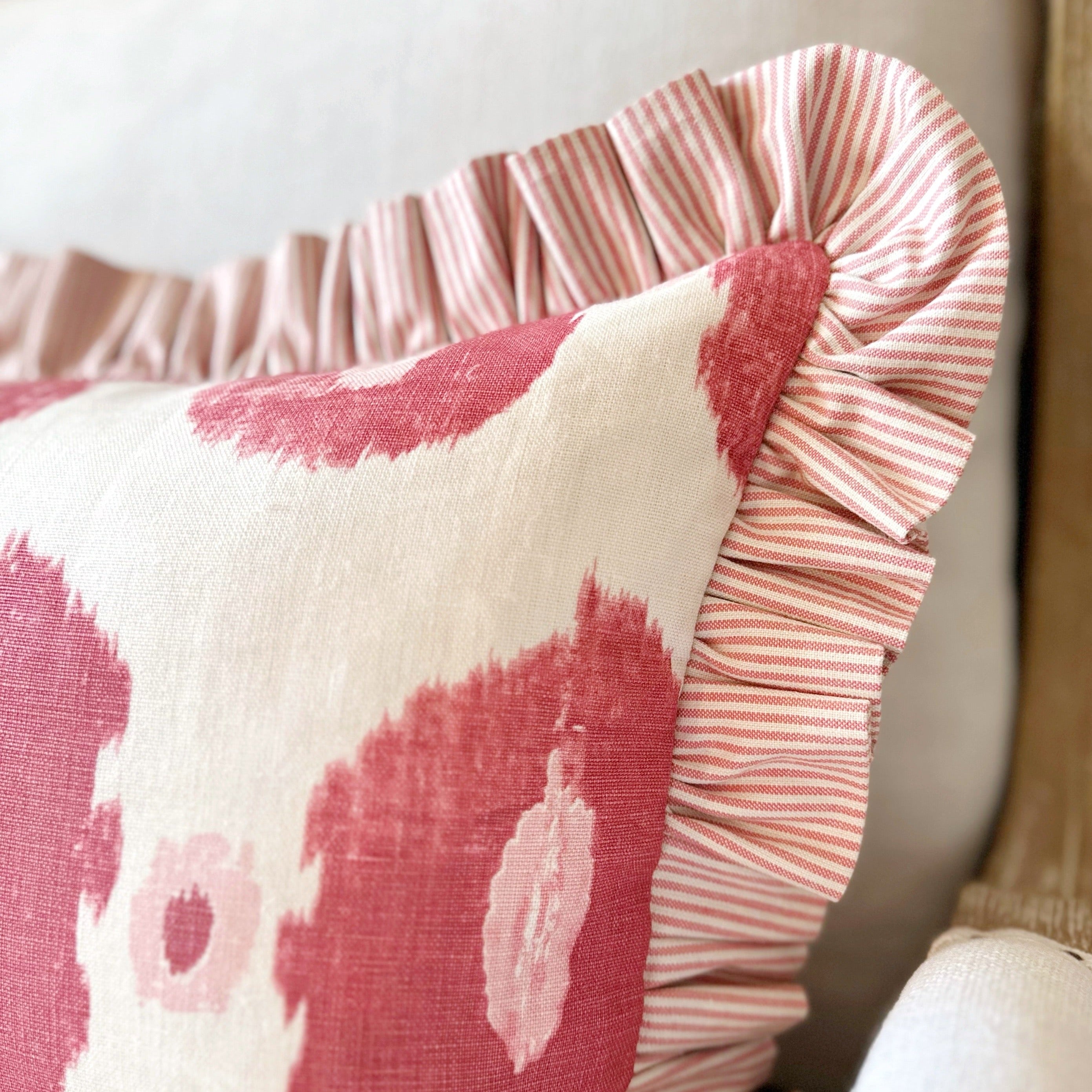 Pink Ruffle Cushion