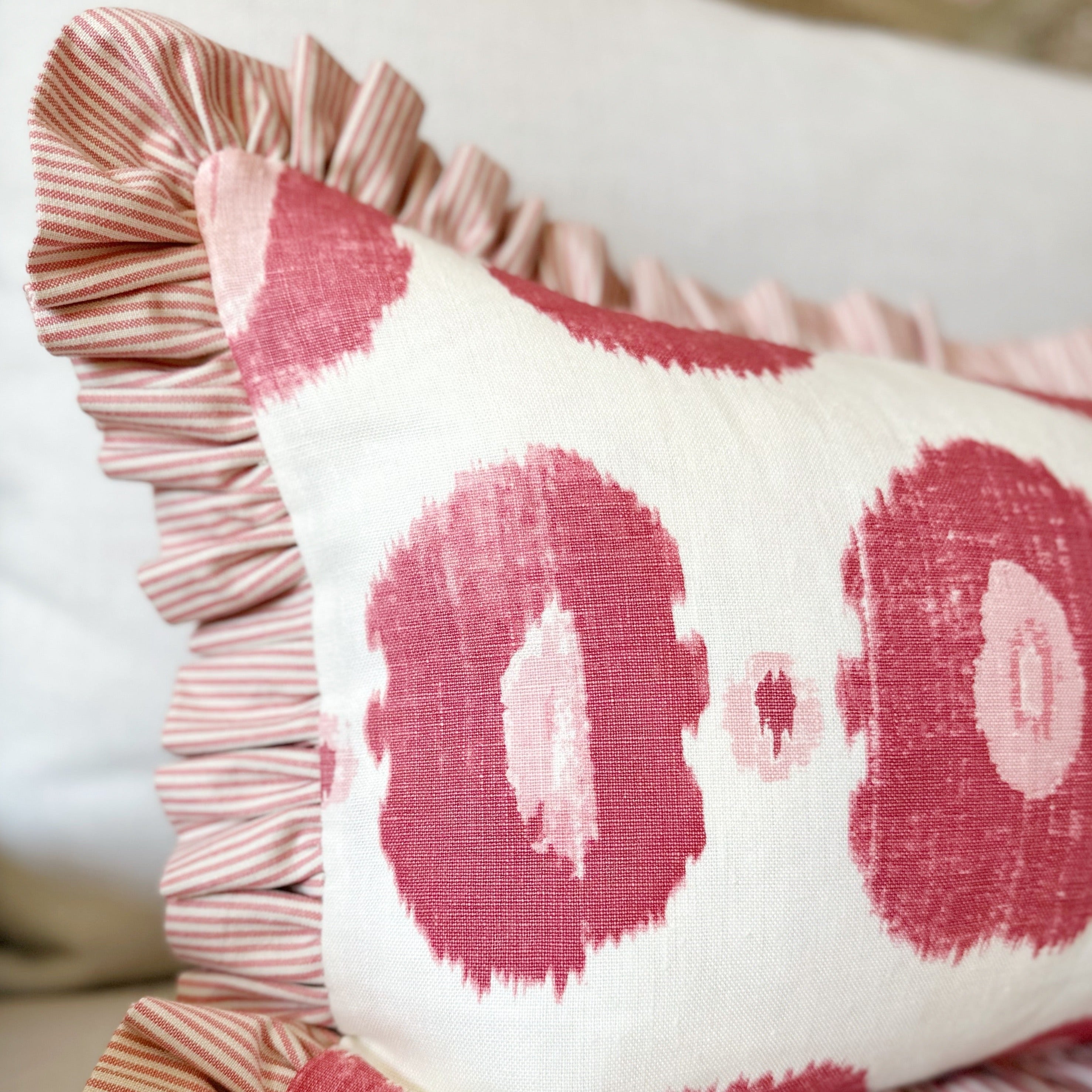 Pink Ruffle Cushion