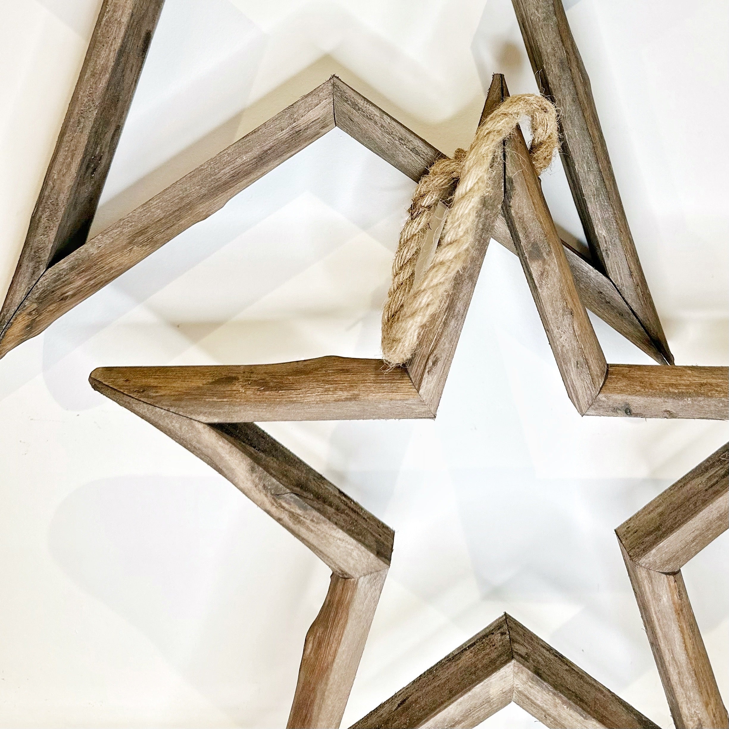 Hanging Wooden Stars