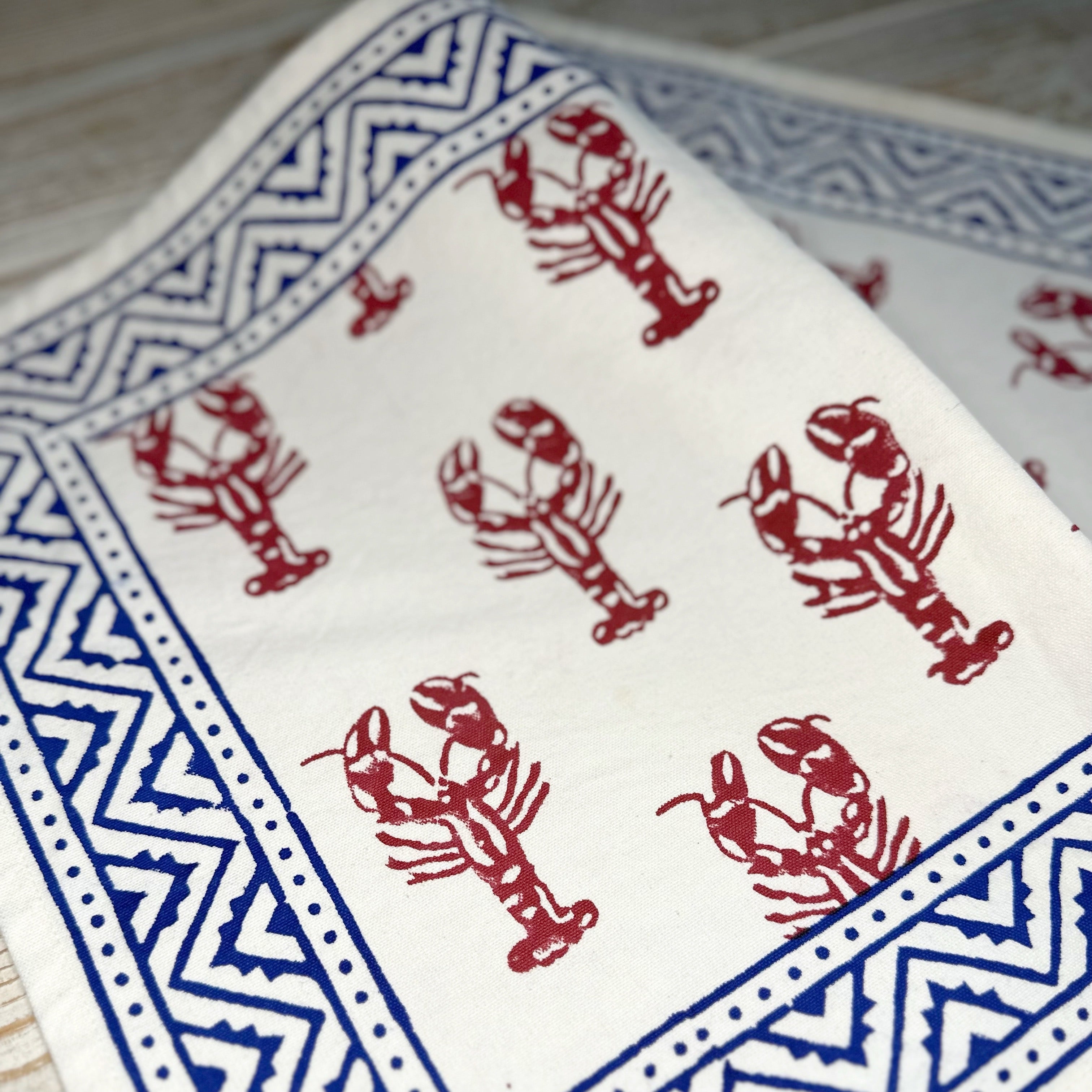 Set of 4 Hand Block Print Placemats