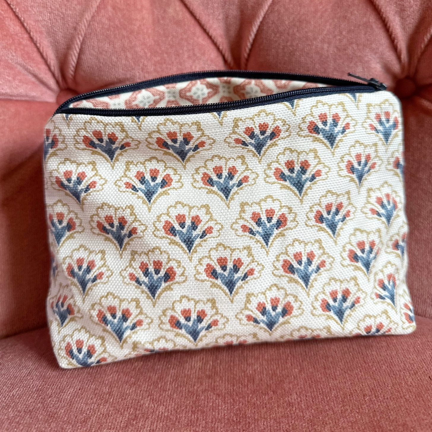 Elanbach & Linwood Lined Zip Pouch Make Up Bag