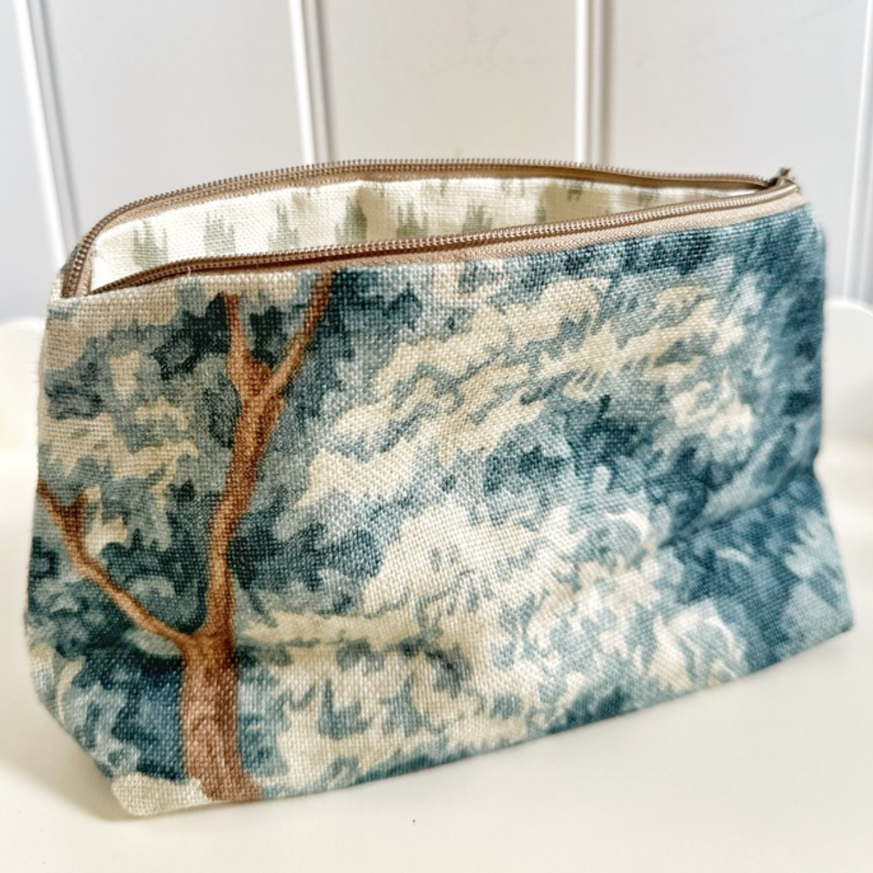 Linwood & Penny Morrison Lined Zip Pouch Make Up Bag