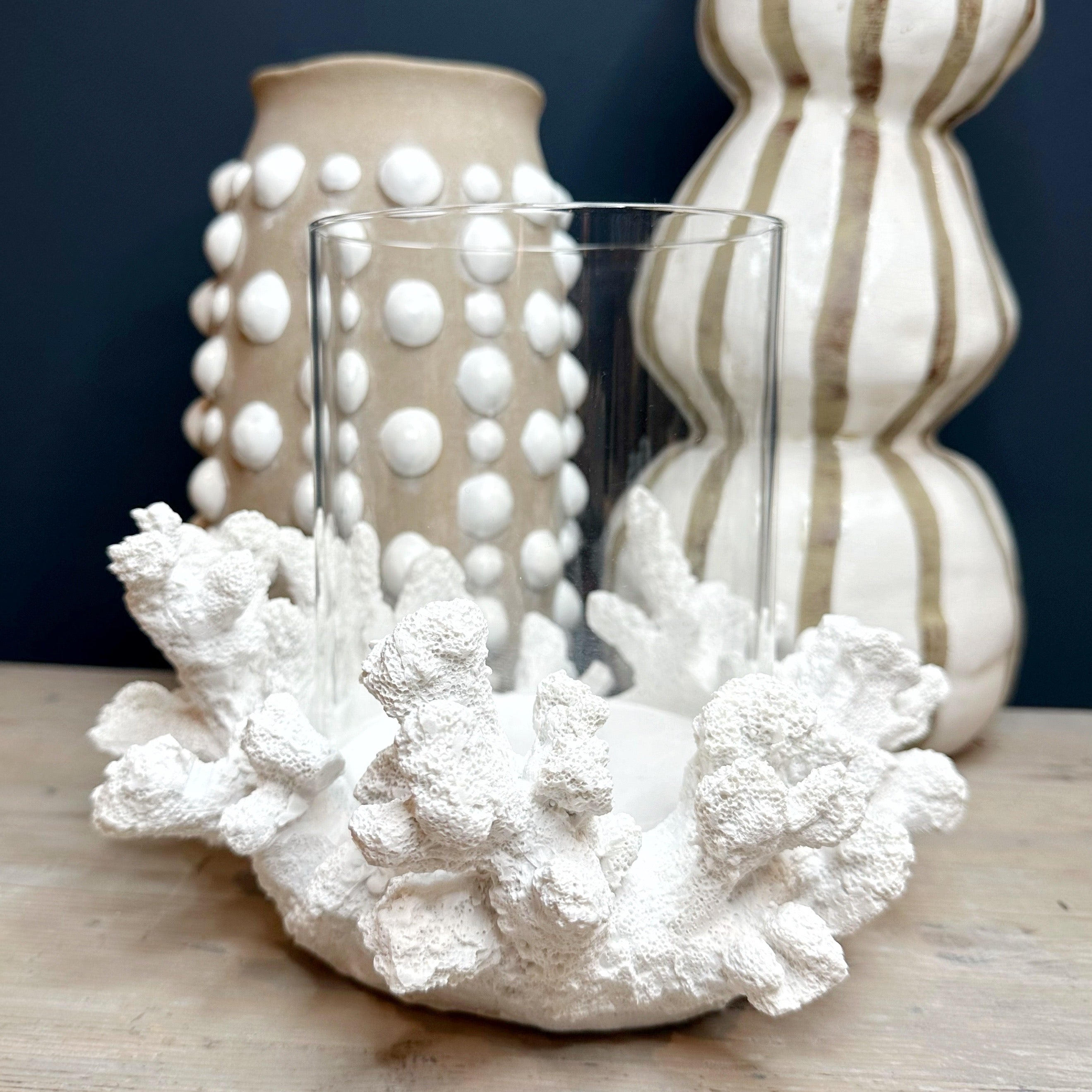 Coral Effect Candle Holder