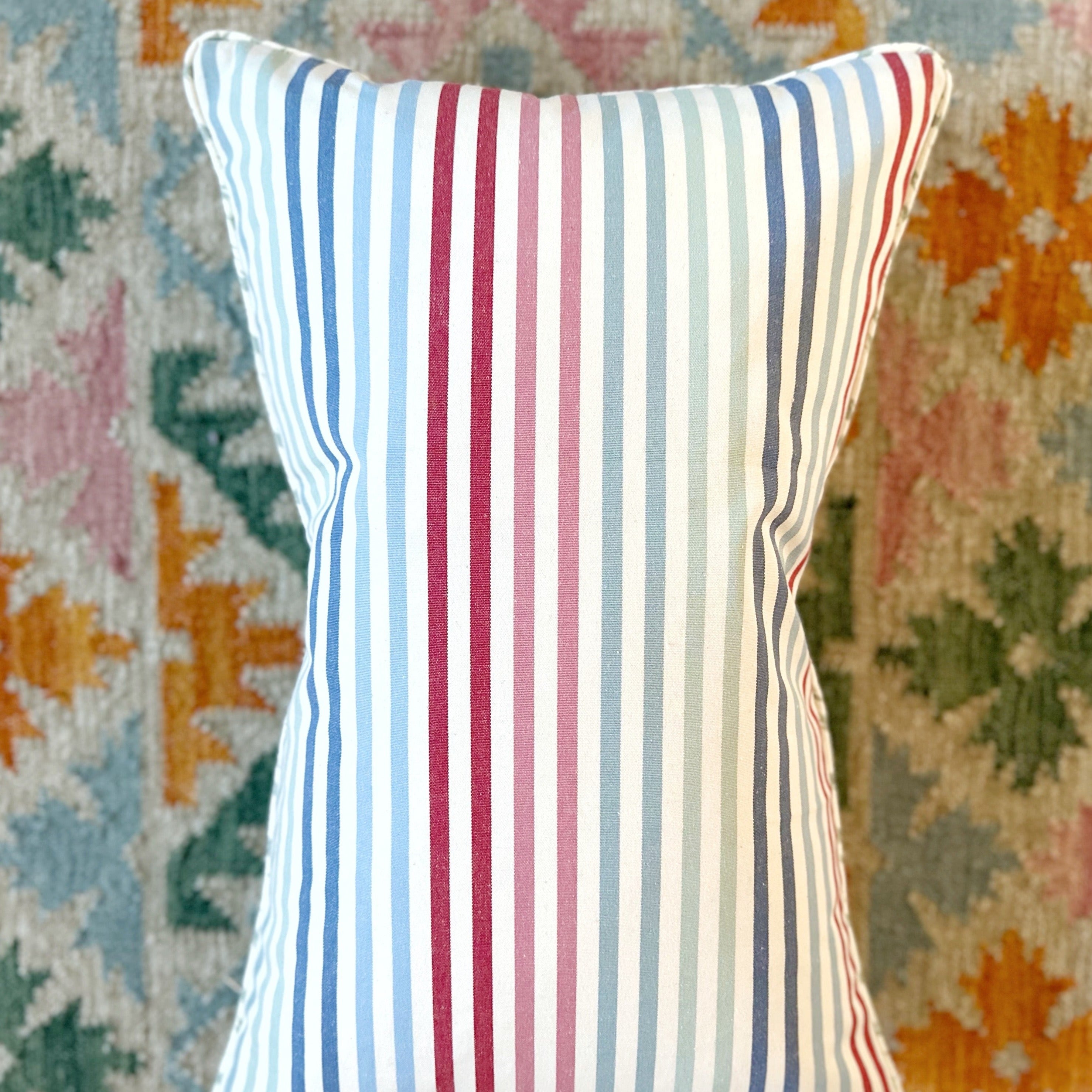 Multi Stripe Piped Cushion Cover
