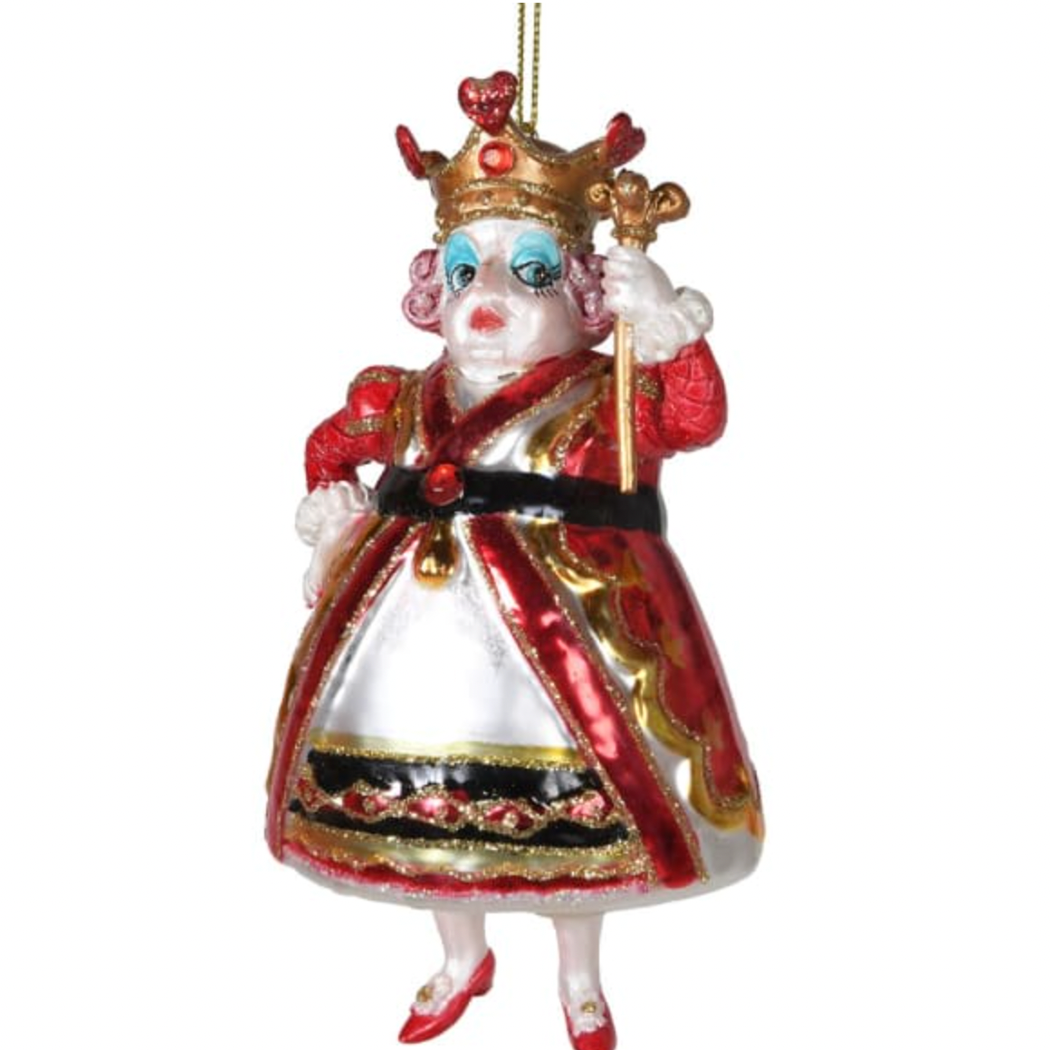 Alice in Wonderland Queen of Hearts Christmas Bauble Decoration