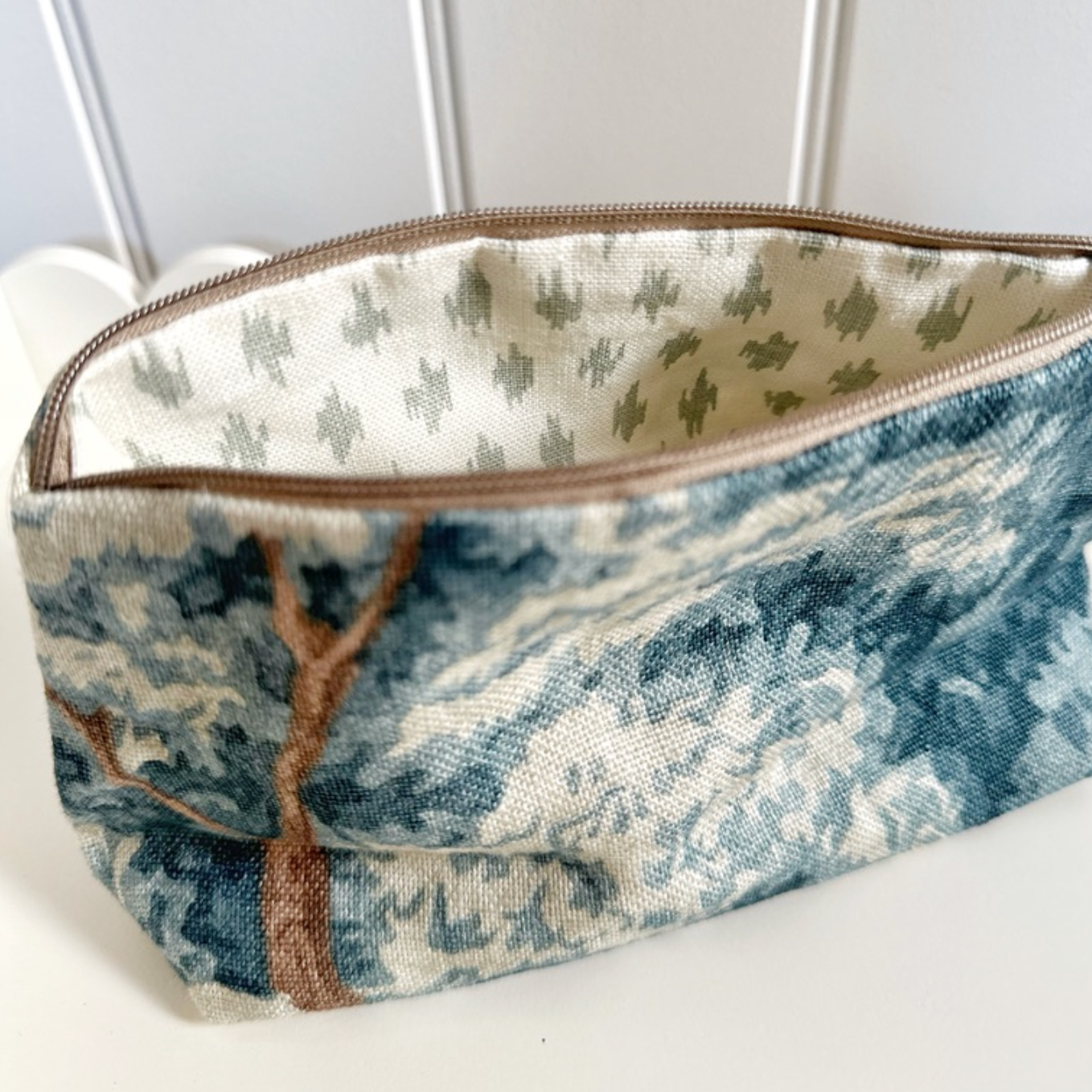 Linwood & Penny Morrison Lined Zip Pouch Make Up Bag